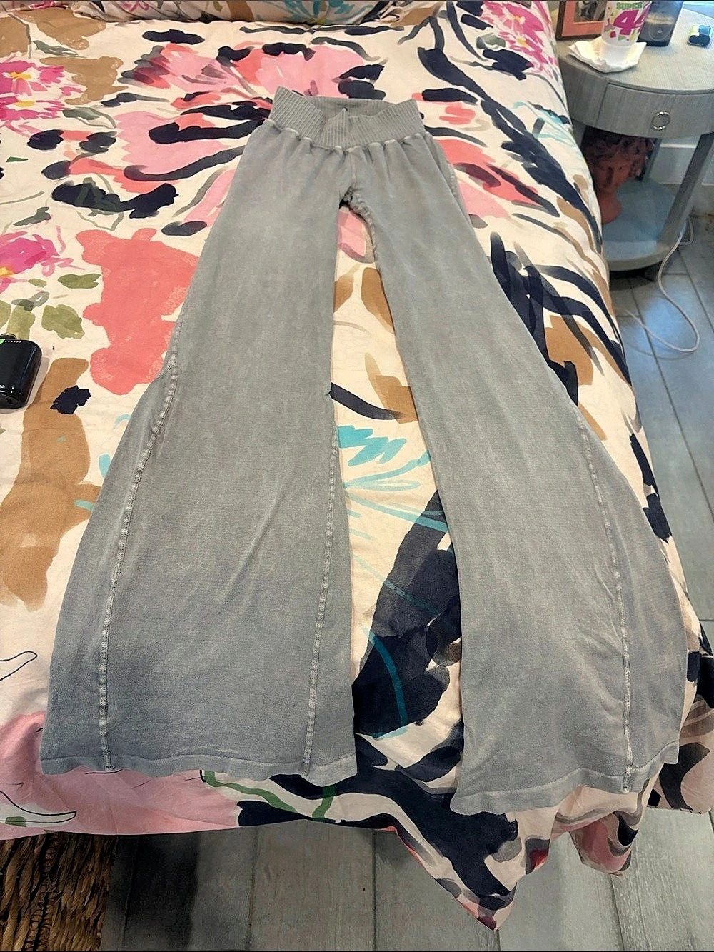 Free People FP Movement Good Karma Flare Leggings Gray
